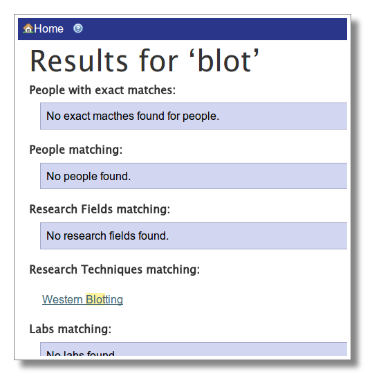 Results for 'blot' - CollabFinder